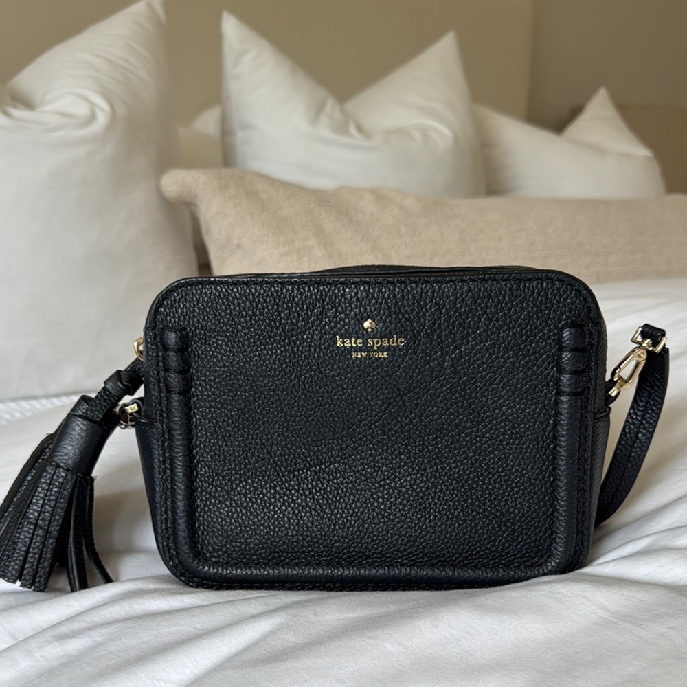 Kate Spade Black Leather Crossbody Bag